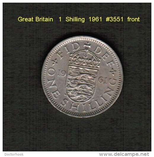 GREAT BRITAIN    1  SHILLING  1961  (KM # 904) - I. 1 Shilling