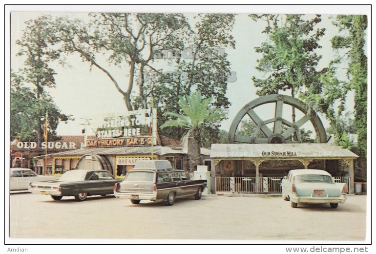 USA - ST AUGUSTINE FL~ OLD SUGAR MILL MUSEUM~PARKED CARS~c1950s-1960s Vintage Florida Postcard [4489] - St Augustine