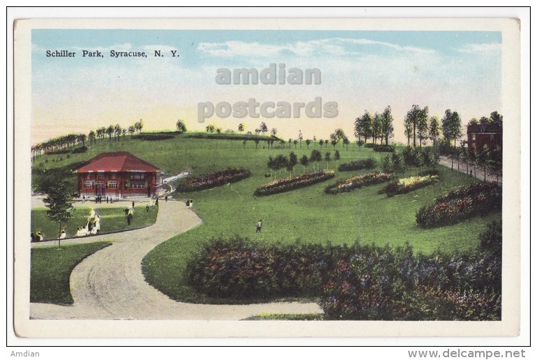 USA - SYRACUSE NY ~SCHILLER PARK PANORAMIC VIEW ~ca 1910s Vintage Postcard~ NEW YORK SCENIC  [4499] - Syracuse