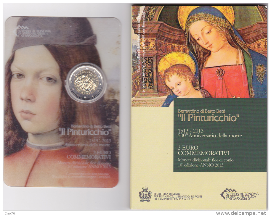 BU 2 €uro Commémorative Saint Marin 2013 En Coffret Neuf - San Marino