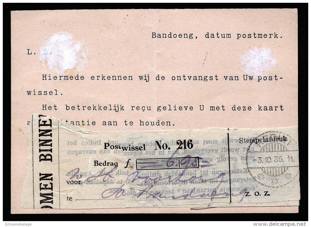 A2542) Netherlands Indies Postcard From Bandoeng 10/05/1935 To Kediri - Niederländisch-Indien