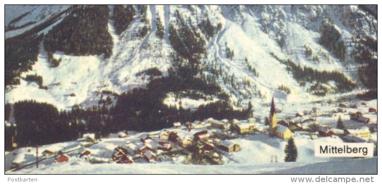 ÄLTERE POSTKARTE GRUSS VOM KLEINEN WALSERTAL MITTELBERG HIRSCHEGG RIEZLERN BAAD KANZELWANDBAHN KLEINWALSERTAL AK - Kleinwalsertal