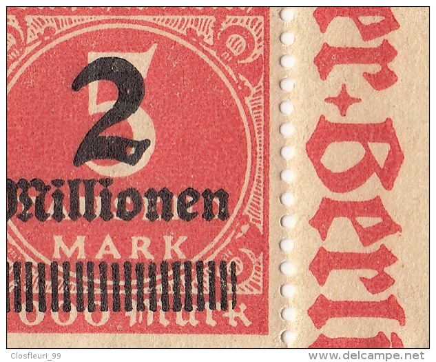 Drei Teilbogen 312 1923 Drei Mal Dieselbe Abart Auf Dem 30sten Briefmarke Des Bogen Nr 5 - Other & Unclassified