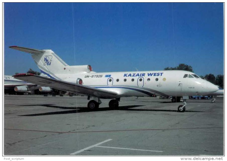 Thème -  Avion - OKC A691 -Kazair West - Yak 40K - Almaty 1999 - 1946-....: Moderne