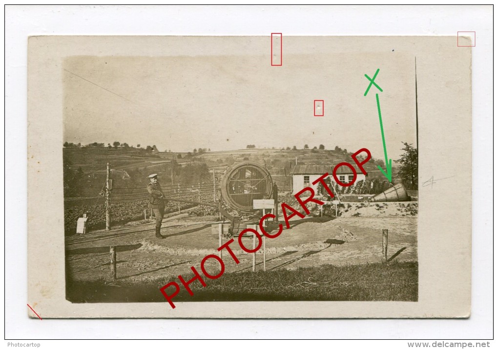 Dispositif D'ECOUTE-PROJECTEUR Aerien-HORCHGERÄT-SCHEINWERFER-Carte Photo Allemande-Guerre14-18-1WK-Militaria-Technique- - Ausrüstung