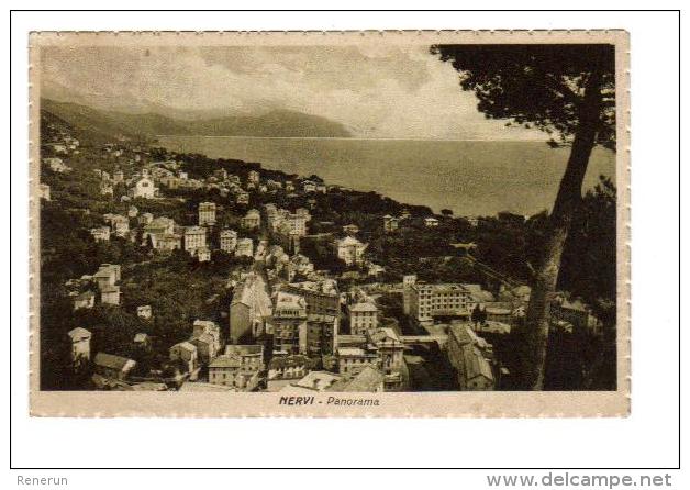 Italie Italia Liguria,  NERVI,  Panorama,  26-8-1926 - Other & Unclassified