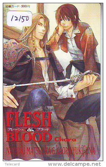 Carte Prépayée Japon * MANGA * FLESH &amp; BLOOD  *  ANIMATE * ANIME (12.150) Movie Japan Prepaid Card Tosho Karte * - Cinema