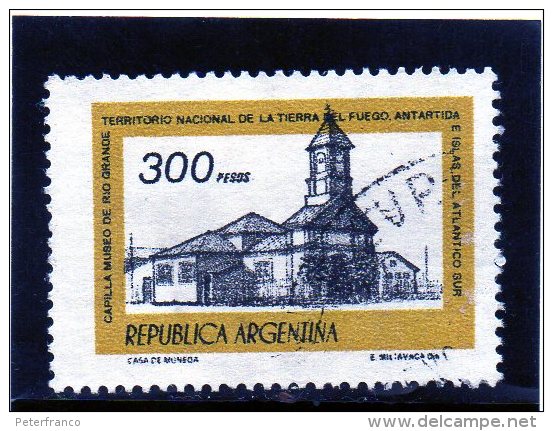 Argentina - Capilla Museo De Rio Grande - Used Stamps