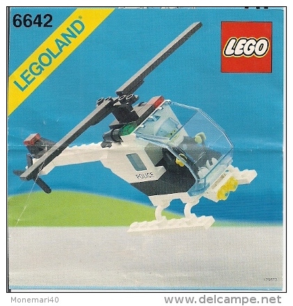 LEGO - LEGOLAND 6642 - Plan Notice (Hélicoptère De La Police) - Planos