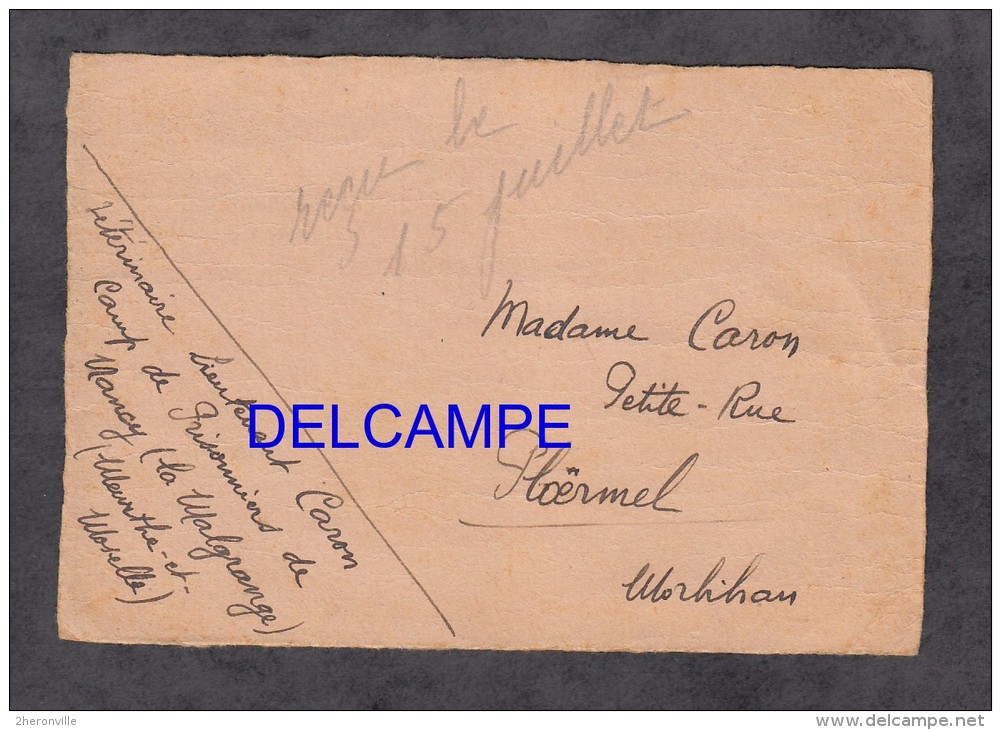 CPA - NANCY - Camps De Prisonniers De La Malgrange - Prisonnier CARON Lieutenant Vétérinaire - Juillet 1940 WW2 - Nancy