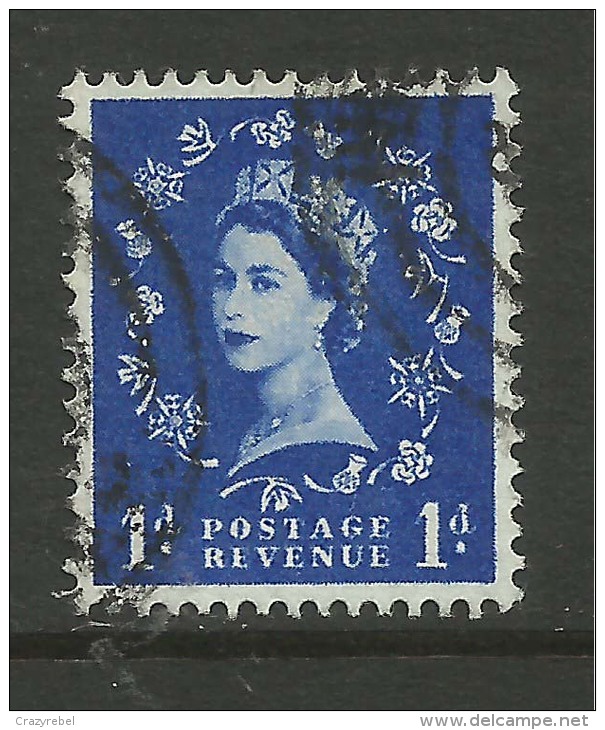 GB 1958 QE2 1d Wilding Wmk 179 SG 571. ( E619 ) - Used Stamps