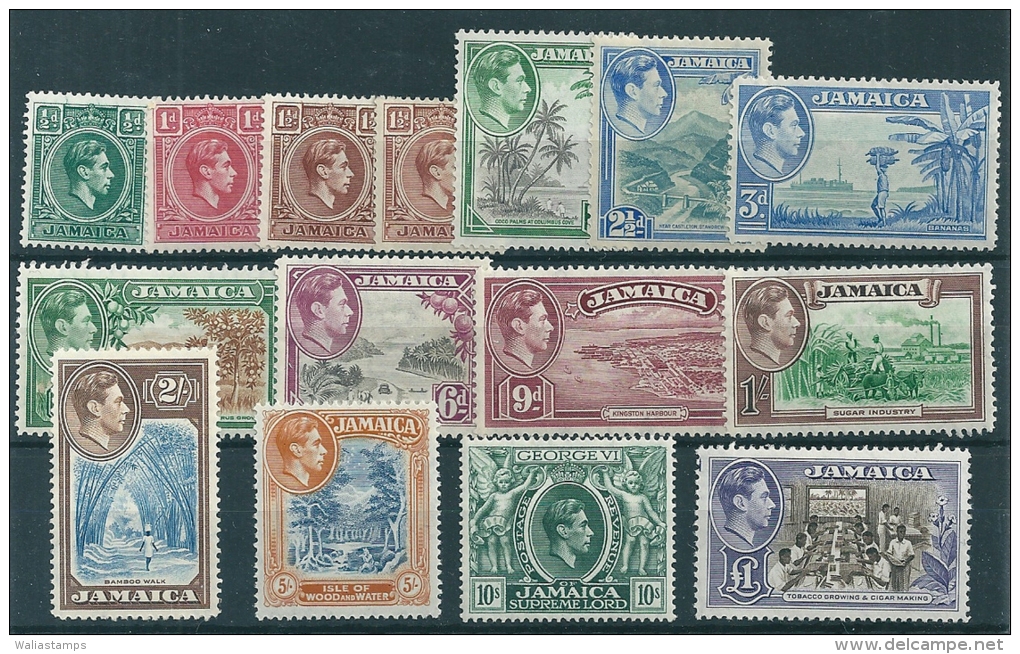 Jamaica 1938 SG 121-33 MM - Jamaïque (...-1961)