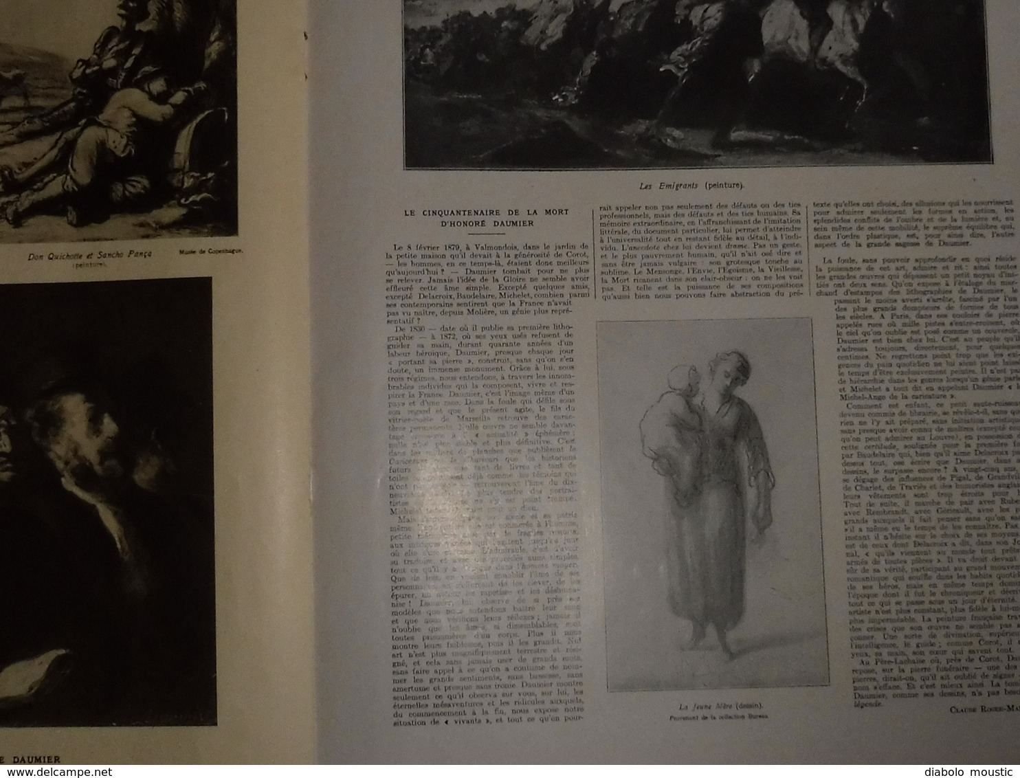 1929  Le débat sur l' ALSACE ; Concours MISS EUROPE ; Le peintre Honoré Daumier ;