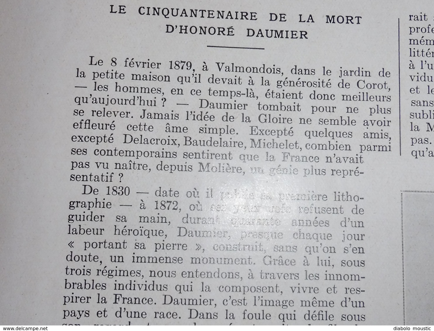 1929  Le débat sur l' ALSACE ; Concours MISS EUROPE ; Le peintre Honoré Daumier ;