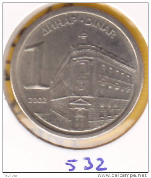 @Y@    Joegoslavie  1  Dinara   2002    (532) - Yugoslavia