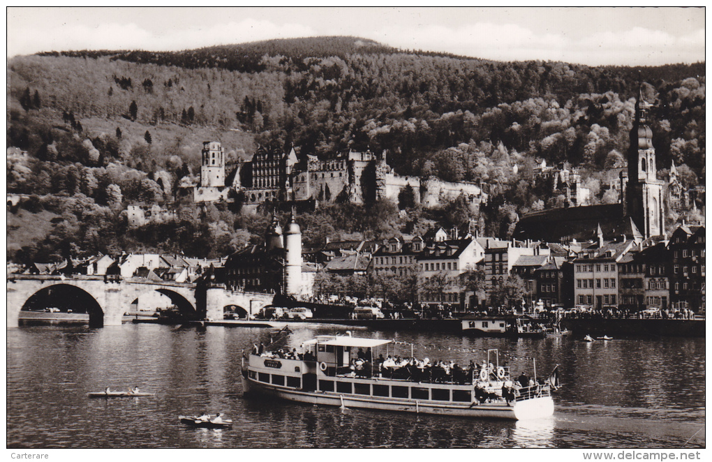 Allemagne,GERMANY,deutsch Land,BADE WURTEMBERG,land,neckar,HEIDELBERG,vom Philosophenweg Gesehen - Heidelberg