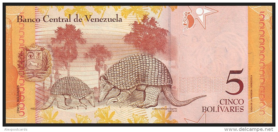 VENEZUELA. 5 Bolivares - 24.05.2007. Pick 89. UNC - Venezuela