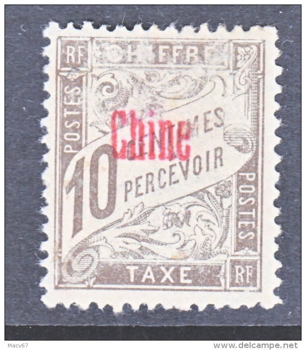 FRANCE  OFFICE IN CHINA  J 2  * - Postage Due