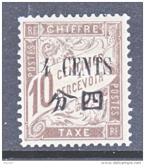 FRANCE  OFFICE IN CHINA  J 34  * - Postage Due