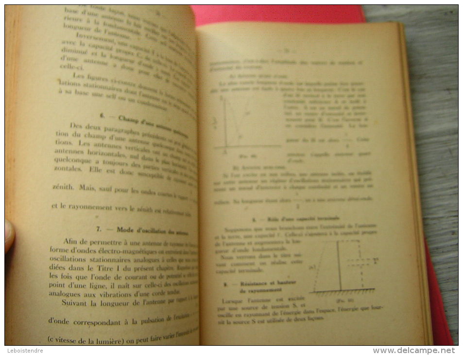 ECOLE DE L´AIR  COURS DE RADIO ELECTRICITE TOME 2 L'EMISSION DES ONDES HERTZIENNES  CAPITAINE PIERDET  LIEUTENANT BRENAC - Aviation