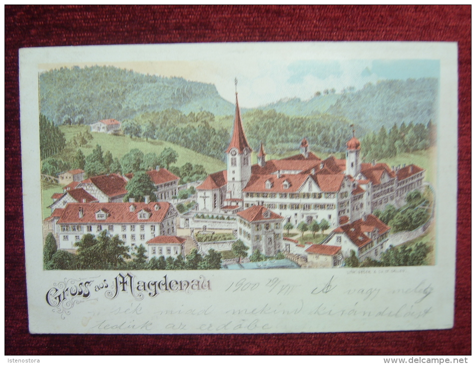 SWITZERLAND / ST.GALLEN - MAGDENAU /  LITHO POSTCARD / 1900 - St. Gallen