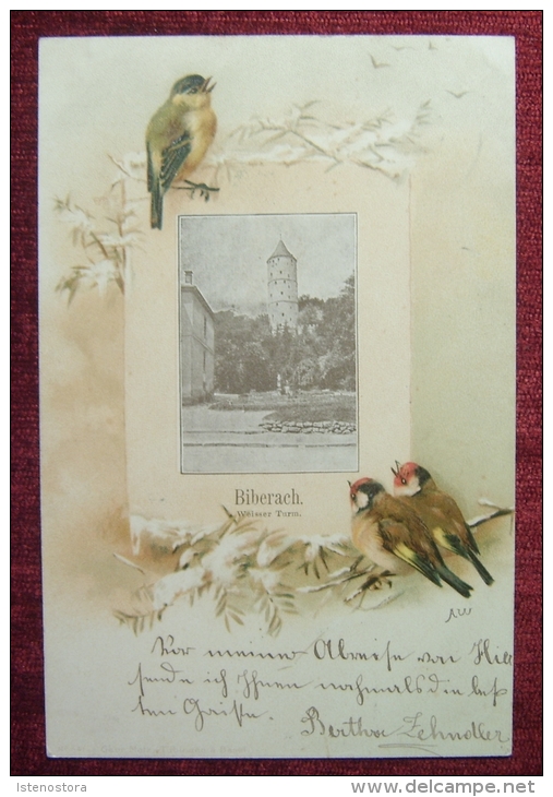 GERMANY / BIBERACH /  LITHO POSTCARD / 1899 - Biberach