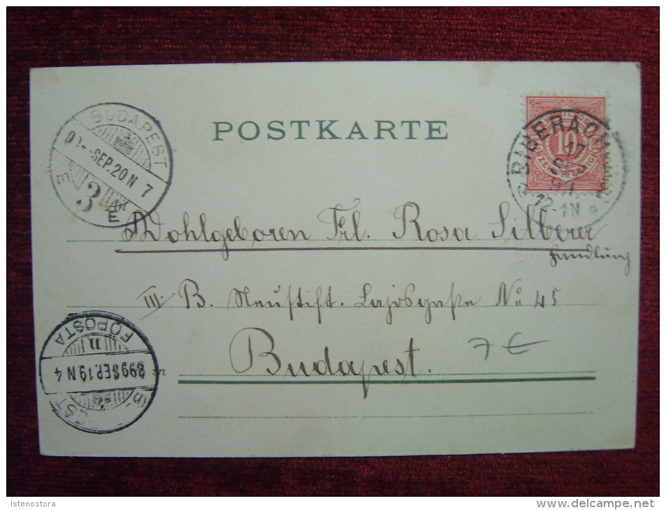 GERMANY / BIBERACH /  LITHO POSTCARD / 1899 - Biberach