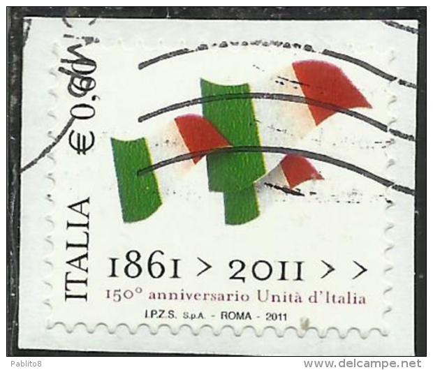 ITALIA REPUBBLICA ITALY REPUBLIC 2011 ANNIVERSARIO DELL´UNITA´ D´ITALIA USATO USED OBLITERE´ - 2011-20: Used