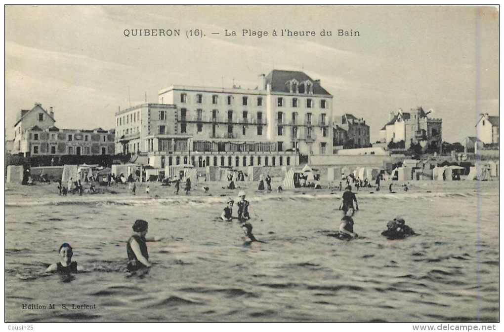 56 QUIBERON - La Plage à L'heure Du Bain - Quiberon