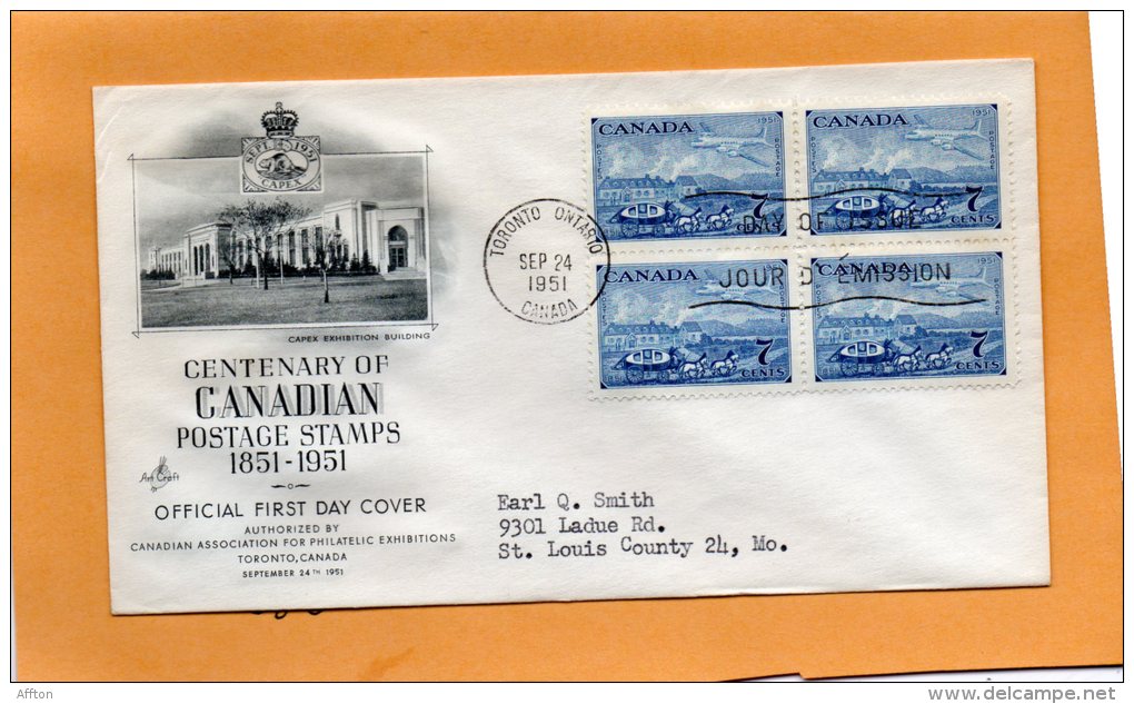 Canada 1951 FDC - ....-1951