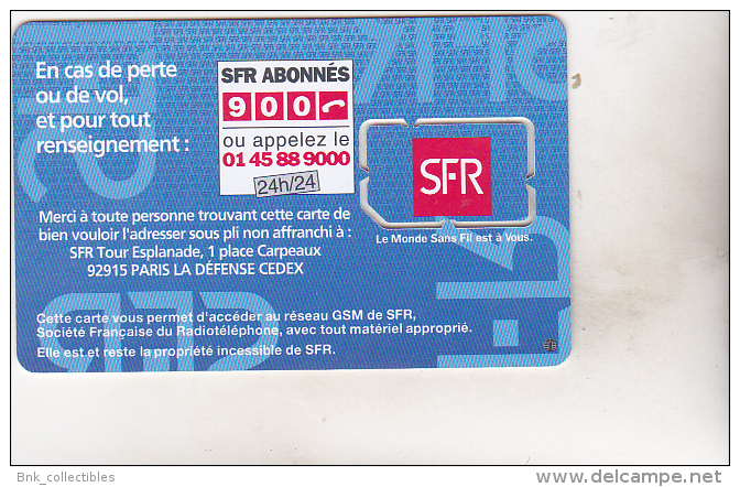 France Old Used Phonecard - SFR - Nachladekarten (Handy/SIM)