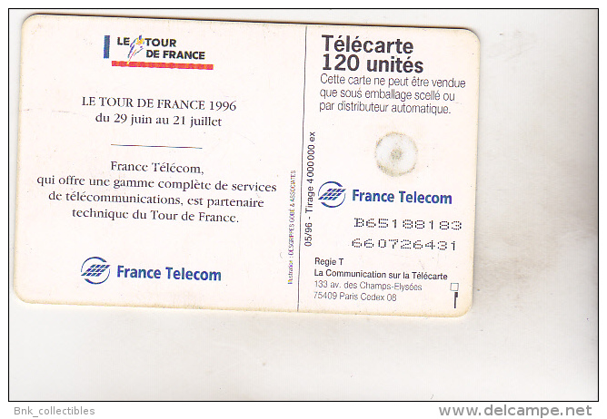 France Old Used Phonecard - LE TOUR DE FRANCE 96 120 U 05/96 - 1996