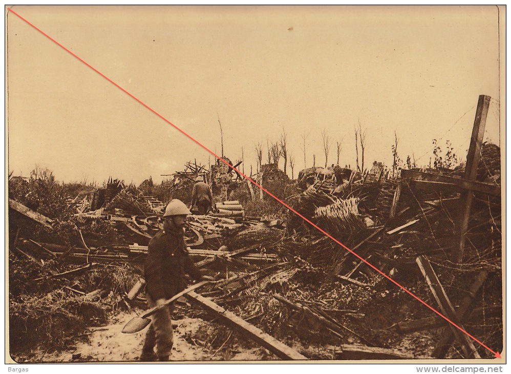 Planche Du Service Photographique De L´armée Belge WW1 Guerre Dans Les Ruines De Lizerne - 1914-18