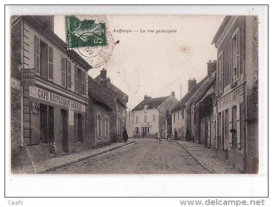 Carte 1908 AUFFARGIS / LA RUE PRINCIPALE - Auffargis