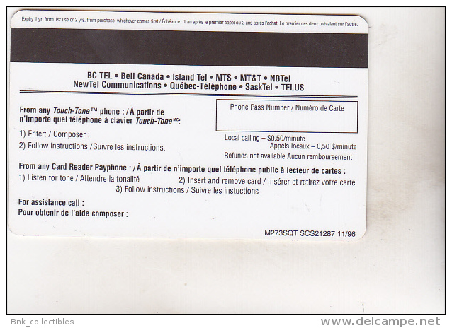 Canada - Hello! Phone Pass 20$ 111/1996 - Canada