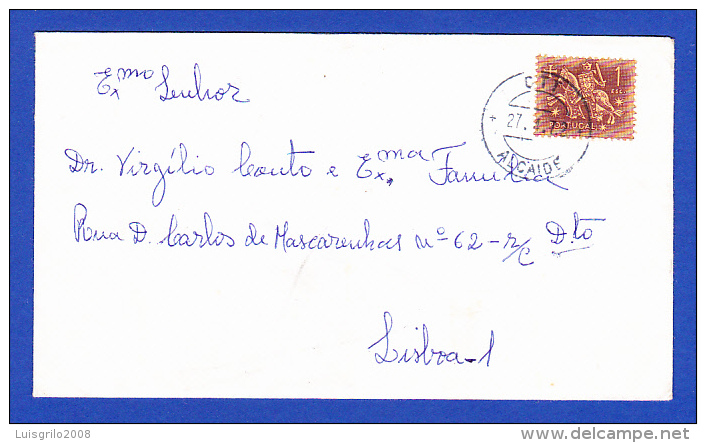 ENVELOPE --  CARIMBO - CTT . ALCAIDE - 27.4.72 - Cartas & Documentos