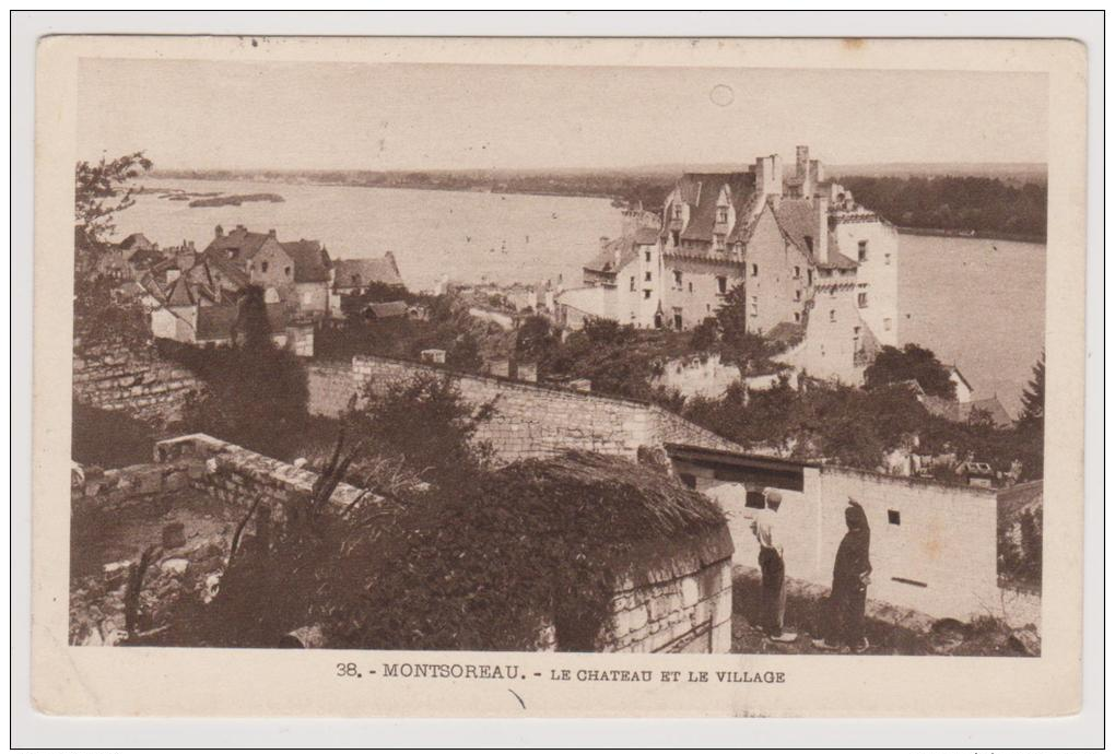 Montsoreau - Le Chateau Et Le Village - Cachet Militaire De Chevilly  1915 - Other & Unclassified