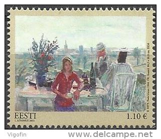 EE 2013-766 PAINTING, ESTONIA, 1 X 1v, MNH - Estonia