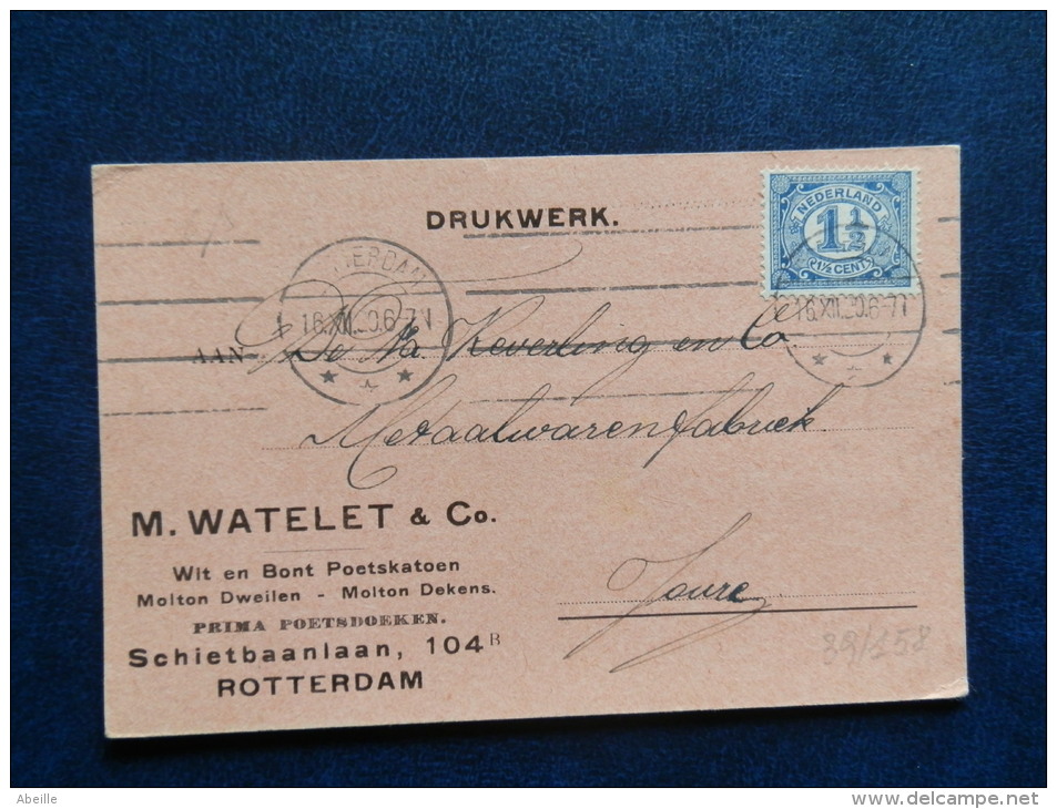 39/157  POSTKAART  1906 - Brieven En Documenten