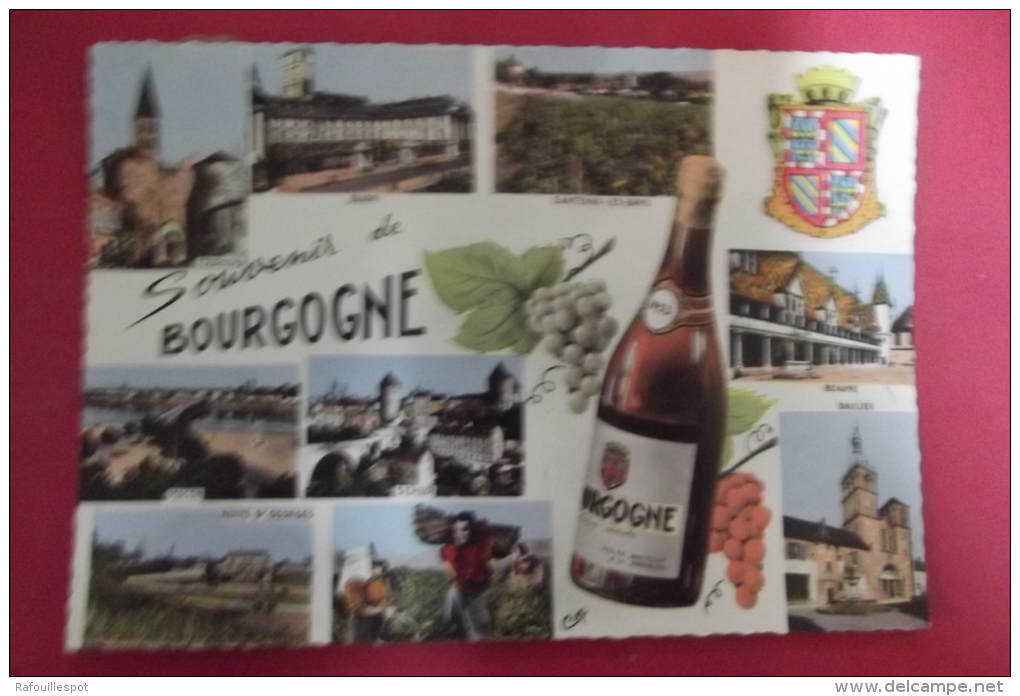 Cp Souvenir De Bourgogne - Bourgogne