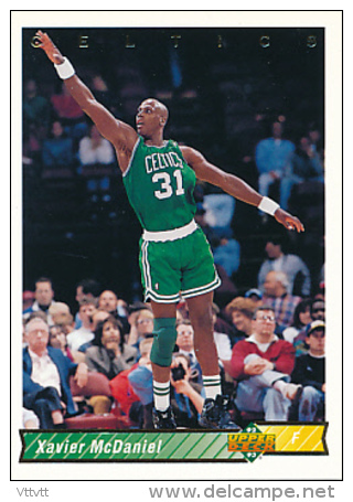 Basket NBA (1993), XAVIER MCDANIEL, N° 104 (F), Boston Celtics, Upper Deck, Trading Cards... - 1990-1999