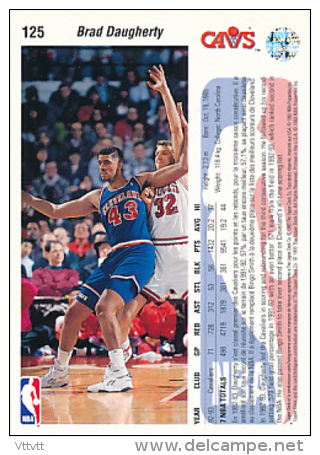 Basket NBA (1993), BRAD DAUGHERTY, N° 125 (C), CavaliersAVS, Upper Deck, Trading Cards... - 1990-1999