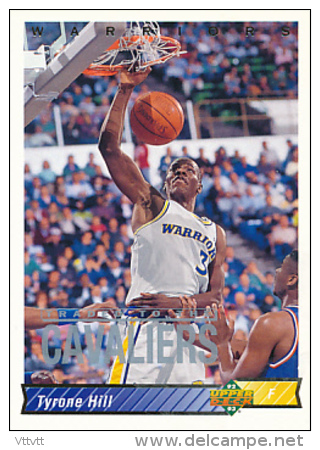 Basket NBA (1993), TYRONE HILL, N° 158 (F), Golden State Warriors, Upper Deck, Trading Cards... - 1990-1999