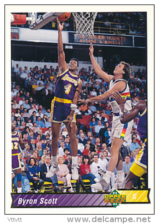 Basket NBA (1993), BYRON SCOTT, N° 192 (G), Los Angeles Lakers, Upper Deck , Trading Cards... - 1990-1999