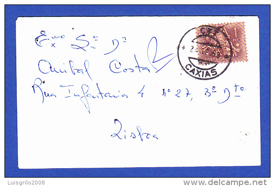 ENVELOPE 7X11 -- CARIMBO  PERFEITO - CTT . CAXIAS - 24.12.68 - Cartas & Documentos