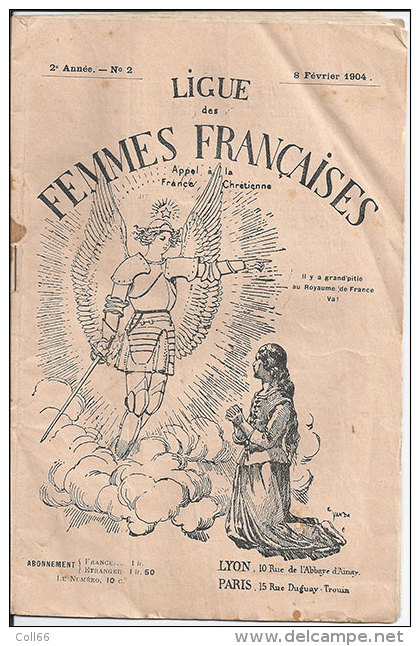 1904 Ligue Des Femmes Françaises Brochure Appel à La France Chrétienne Jeanne D'Arc 16 Pages Propagande 14x21cm - Non Classés