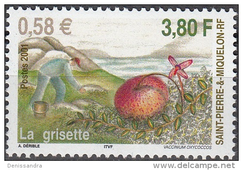 Saint-Pierre & Miquelon 2001 Yvert 740 Neuf ** Cote (2015) 2.10 Euro La Grisette - Unused Stamps
