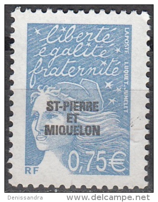 Saint-Pierre & Miquelon 2003 Yvert 802 Neuf ** Cote (2015) 3.20 Euro Marianne Du 14 Juillet - Neufs