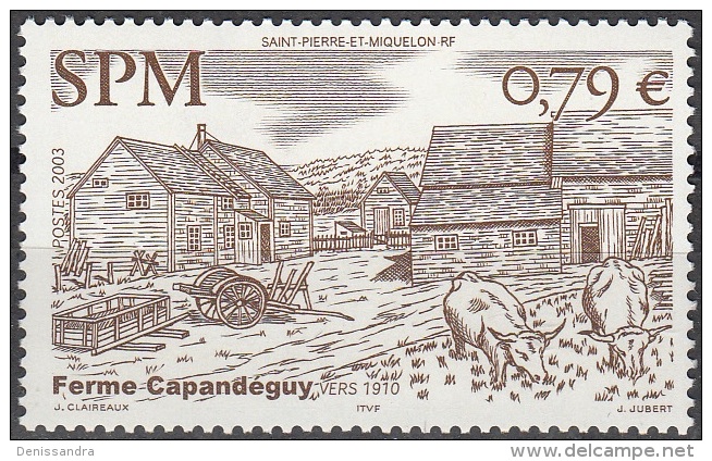 Saint-Pierre & Miquelon 2003 Yvert 792 Neuf ** Cote (2015) 2.40 Euro La Ferme De Capandéguy - Unused Stamps