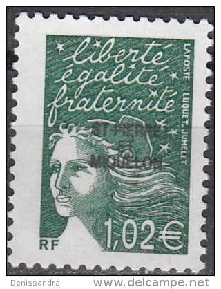 Saint-Pierre & Miquelon 2002 Yvert 771 Neuf ** Cote (2015) 4.00 Euro Marianne Du 14 Juillet - Unused Stamps